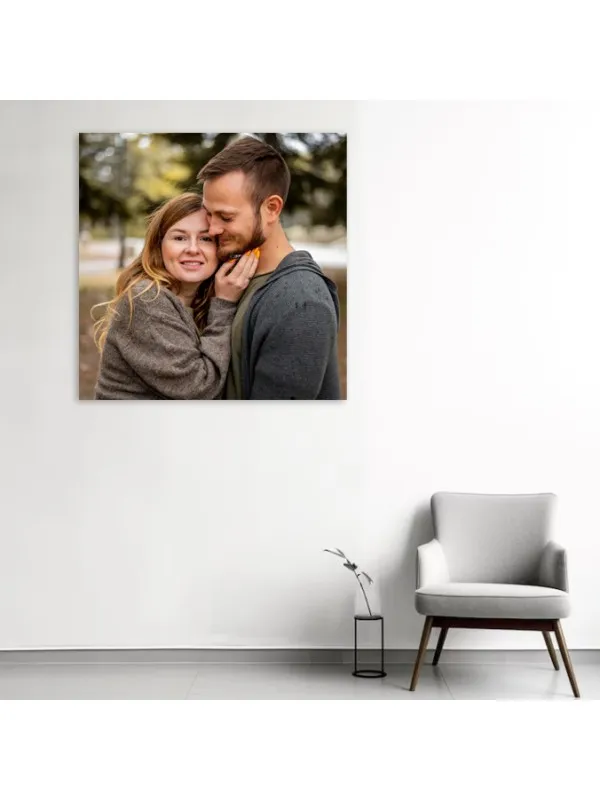 Tablou canvas personalizat cu poza ta – 70x70 cm (pătrat) — imaginea 3