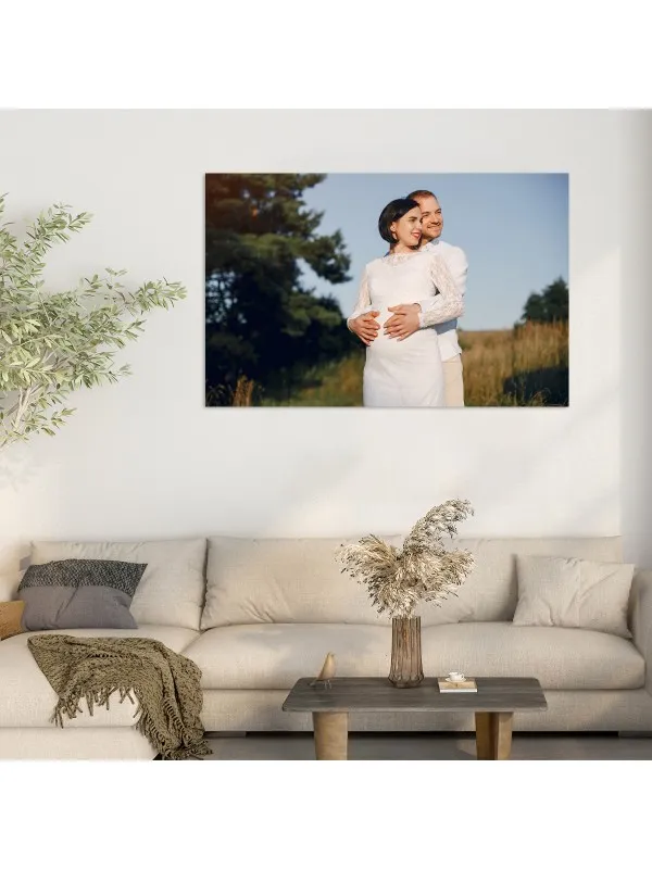 Tablou canvas personalizat cu poza de cuplu – 140x90 cm (orizontal) — imaginea 2