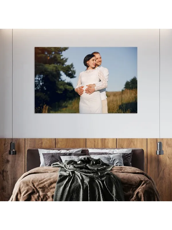 Tablou canvas personalizat cu poza de cuplu – 140x90 cm (orizontal) — imaginea 3