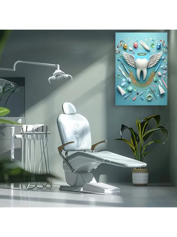 Tablou canvas Îngerul dintelui – pentru cabinet stomatologic — imaginea 4