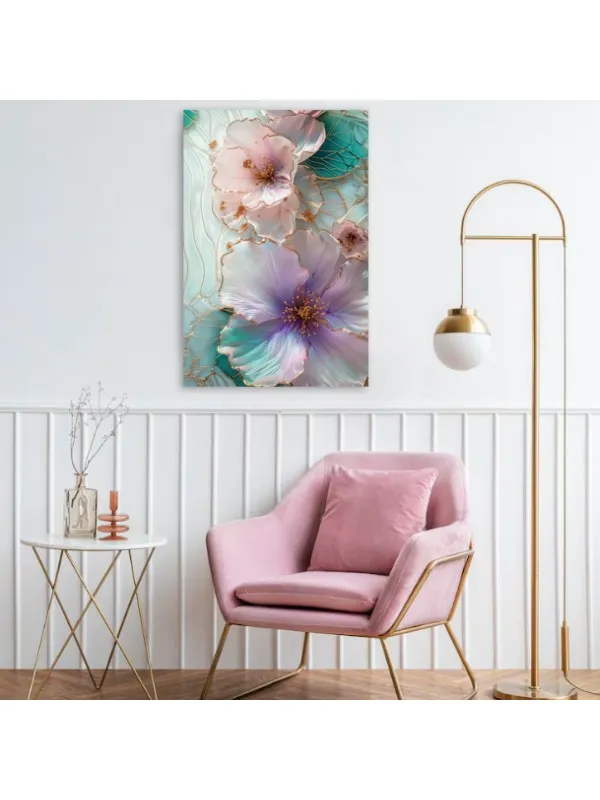 Tablou canvas Culori de vis – decor floral — imaginea 3