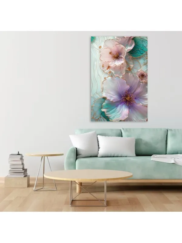 Tablou canvas Culori de vis – decor floral — imaginea 4