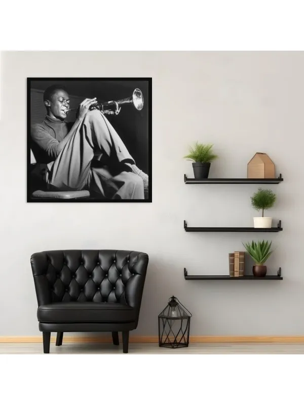 Tablou canvas Jazz armonii – muzicieni în lumina reflectoarelor — imaginea 2