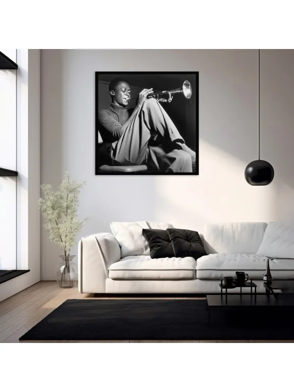 Tablou canvas Jazz armonii – muzicieni în lumina reflectoarelor — imaginea 3