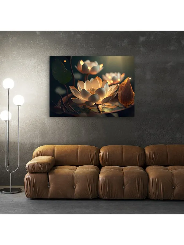 Tablou canvas Blooming in light – decor floral elegant — imaginea 3