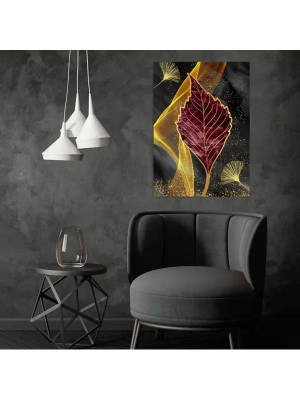 Tablou canvas Frunza abstracției – decor elegant de perete — imaginea 3