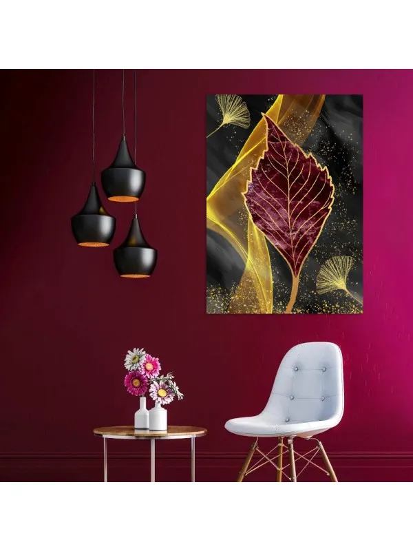 Tablou canvas Frunza abstracției – decor elegant de perete — imaginea 4