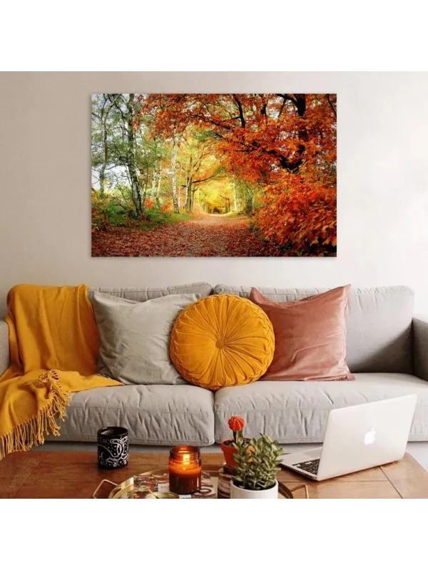 Tablou canvas Culorile timpului – peisaj decorativ — imaginea 3