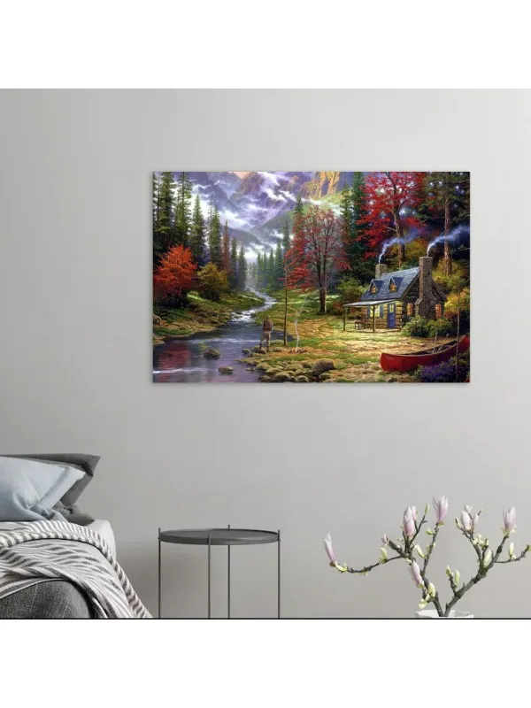 Tablou canvas Amurgul în munți – peisaj decorativ — imaginea 2