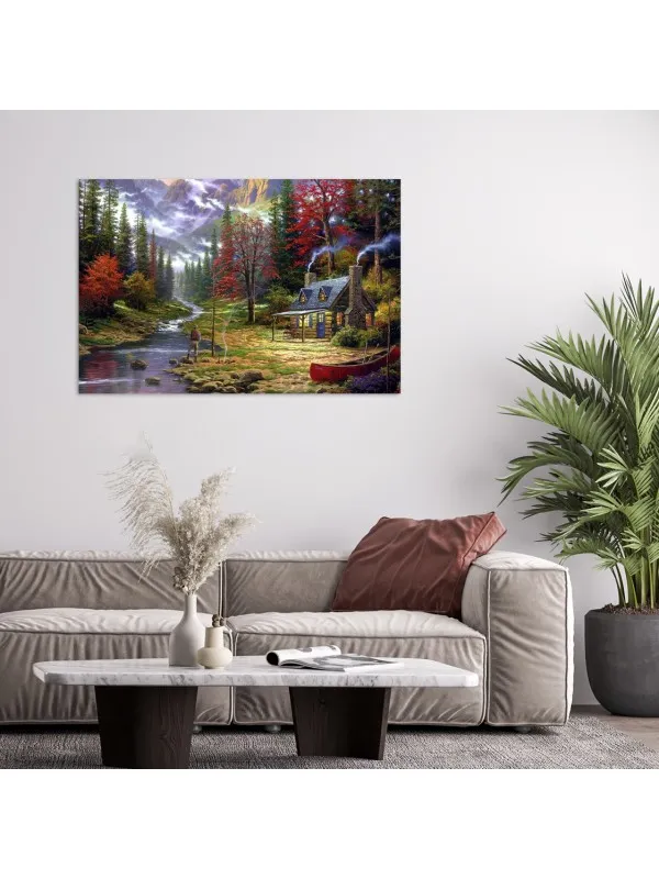 Tablou canvas Amurgul în munți – peisaj decorativ — imaginea 4