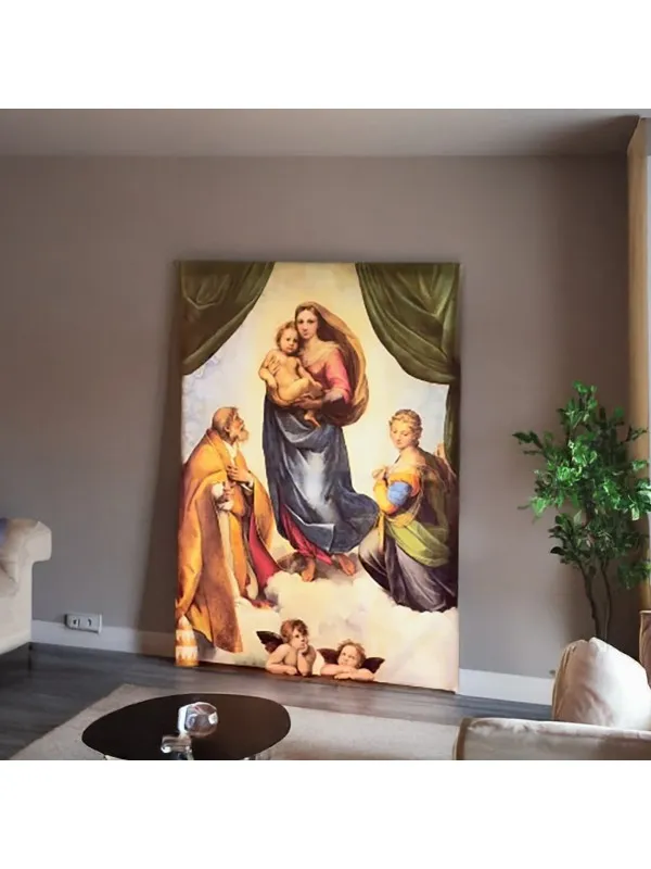 Tablou canvas Madonna Sixtină, Rafael – reproducere — imaginea 2