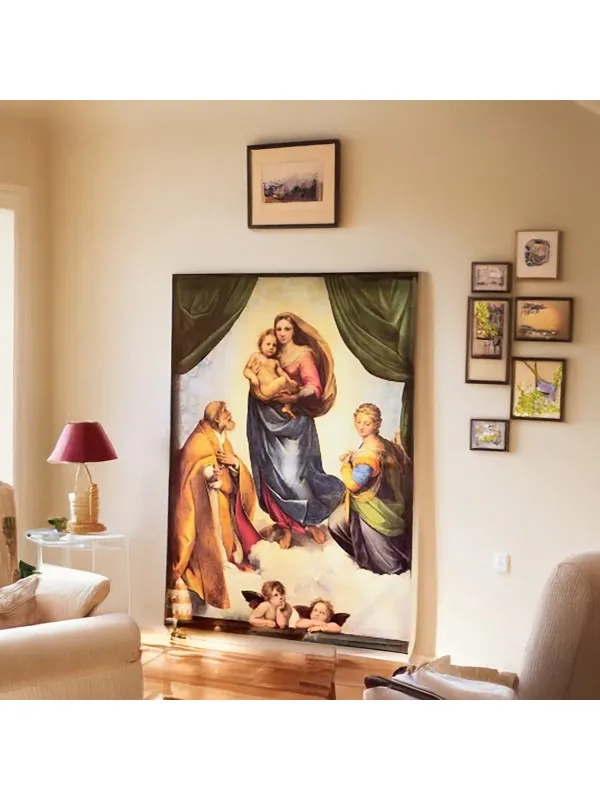 Tablou canvas Madonna Sixtină, Rafael – reproducere — imaginea 3