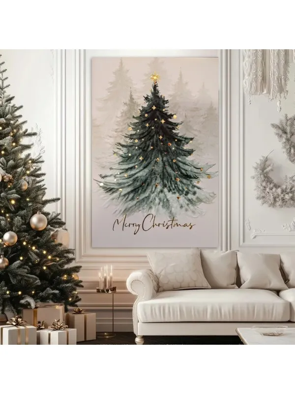 Tablou canvas de Crăciun – scenă de sărbătoare — imaginea 3