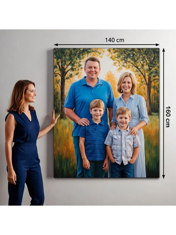 Tablou canvas personalizat cu poza ta – 140x160 cm (extra-mare) — imaginea 2