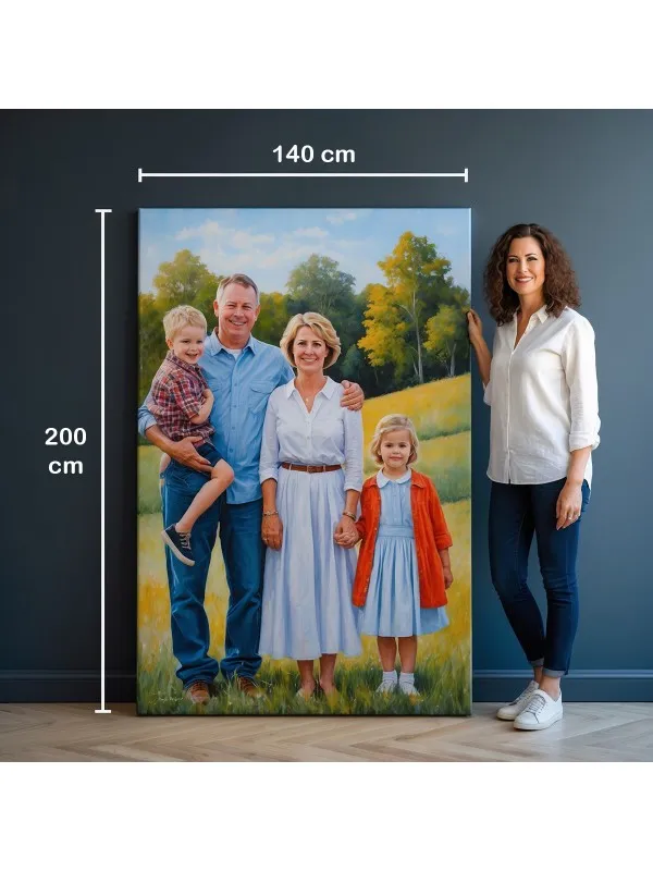 Tablou canvas personalizat cu poza ta – 140x200 cm (gigant) — imaginea 2