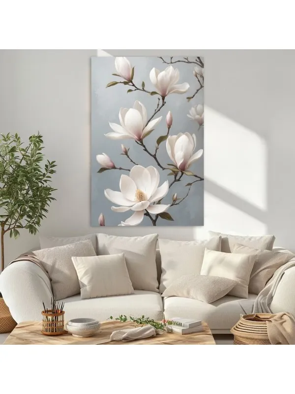 Tablou canvas Eleganța magnoliei – decor floral — imaginea 3