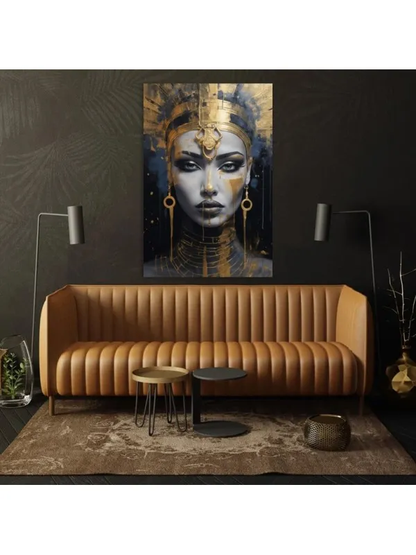 Tablou canvas Ochii Africii – portret artistic de femeie — imaginea 2