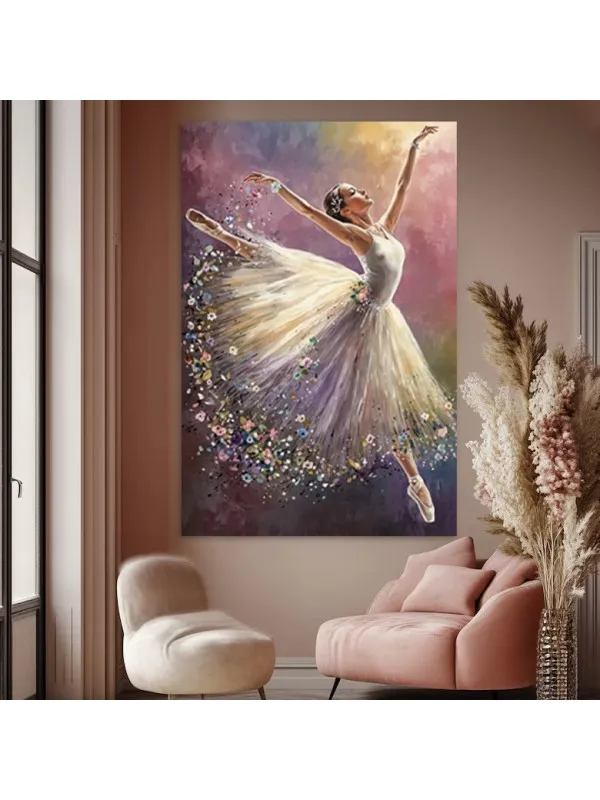 Tablou canvas Grațioasa balerină – portret artistic — imaginea 4
