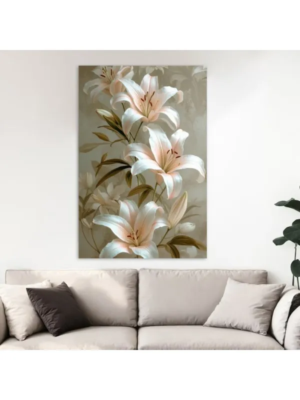 Tablou canvas Crini imperiali – decor floral — imaginea 2