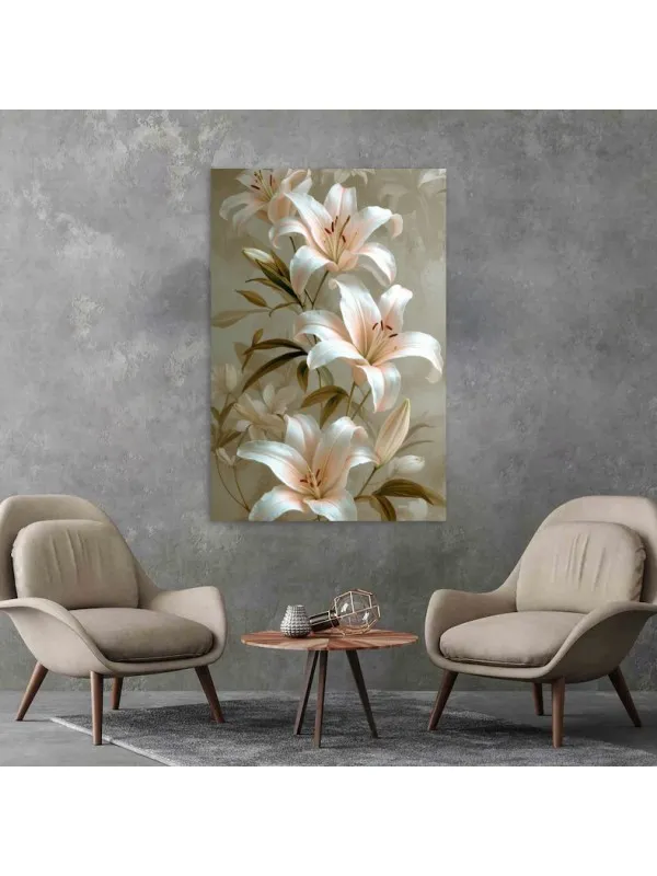 Tablou canvas Crini imperiali – decor floral — imaginea 3