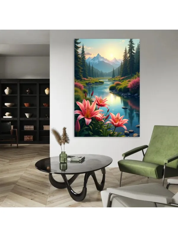 Tablou canvas Magia lacului – peisaj decorativ — imaginea 3