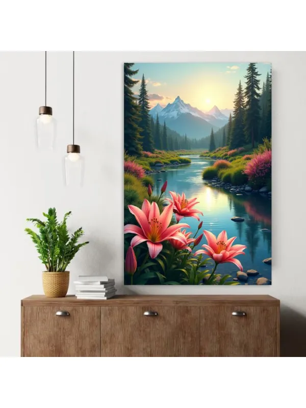 Tablou canvas Magia lacului – peisaj decorativ — imaginea 4