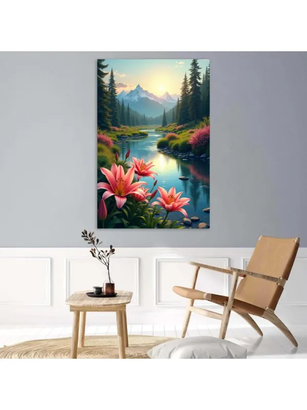 Tablou canvas Magia lacului – peisaj decorativ — imaginea 5