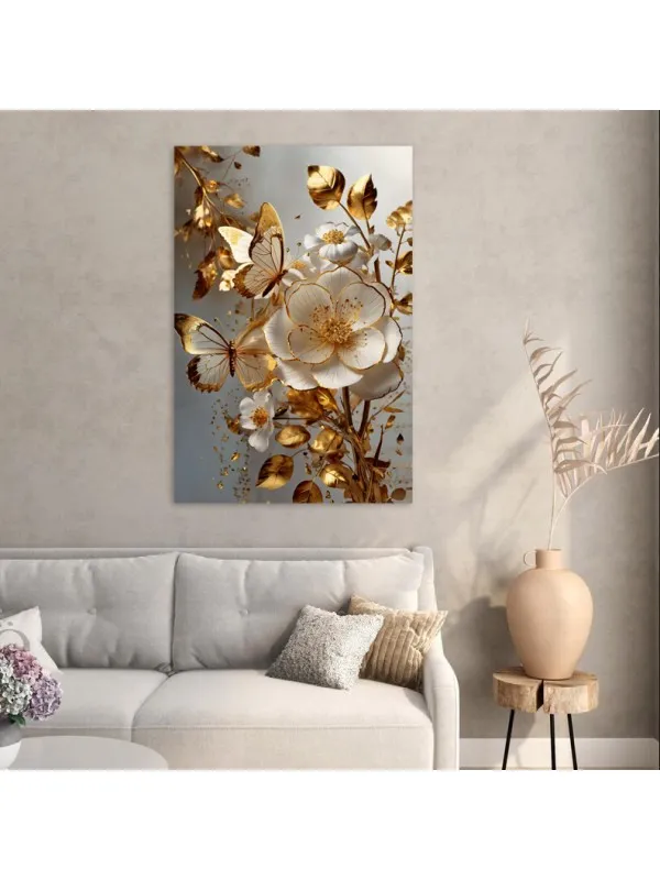Tablou canvas Frumusețea naturii Aurora – decor floral — imaginea 2
