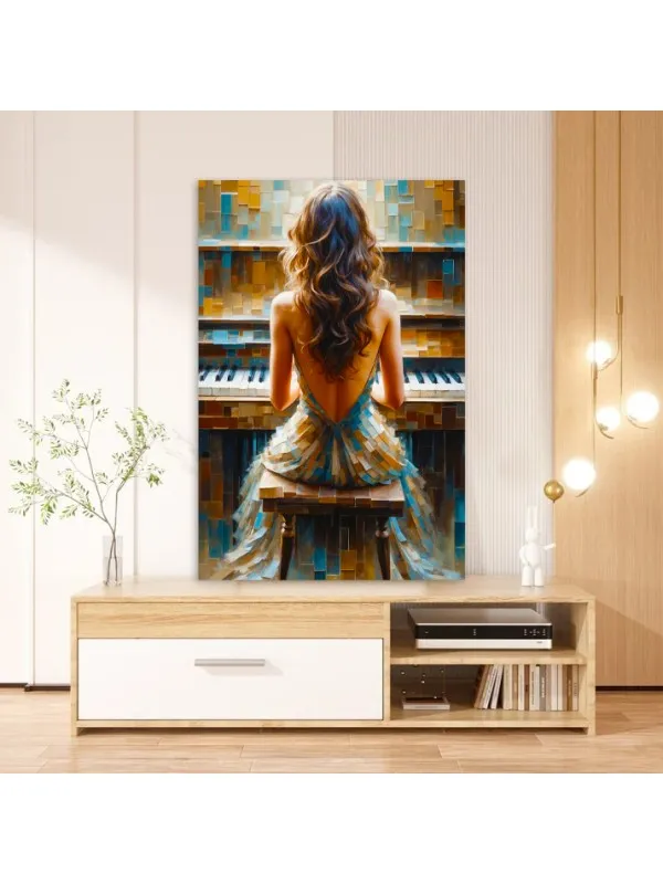 Tablou canvas Melodia sufletului – portret artistic — imaginea 3
