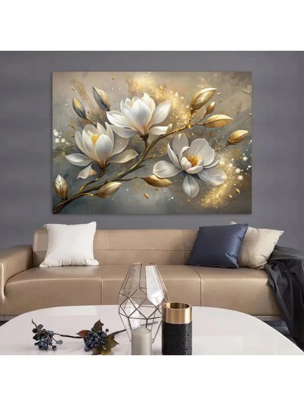 Tablou canvas Suspin de magnolie – decor floral — imaginea 3