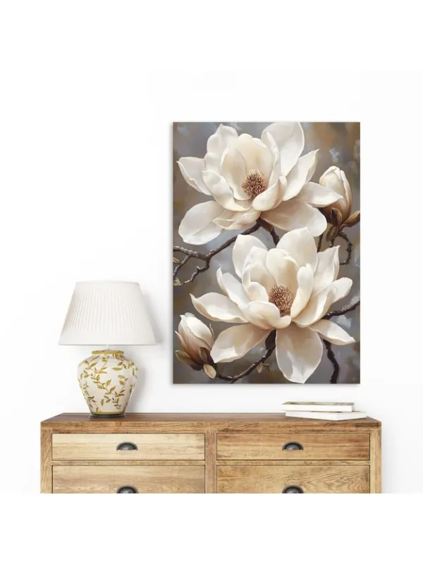 Tablou canvas Sub petale – decor floral — imaginea 2