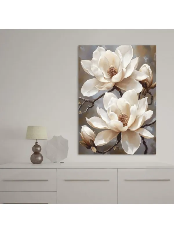 Tablou canvas Sub petale – decor floral — imaginea 4