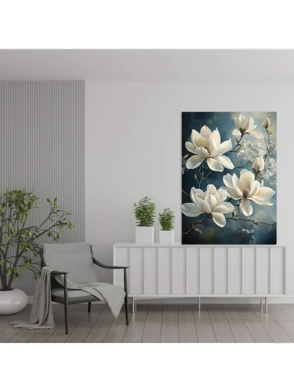 Tablou canvas Serenitate florală – decor modern — imaginea 4