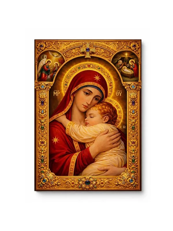 Icoana Maicii Domnului Eleusa – Ocrotitoarea familiei — imaginea 4
