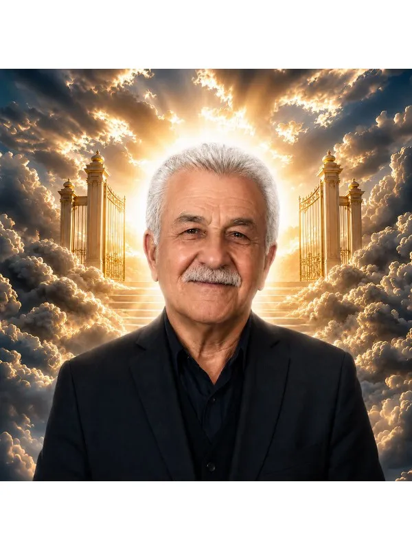 Candelă memorială personalizată cu poză – Porțile raiului — imaginea 2