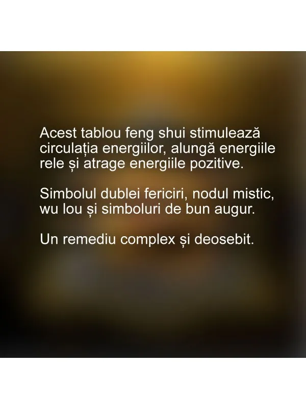 Tablou feng shui Păstrătorul viselor – simboluri tradiționale — imaginea 2