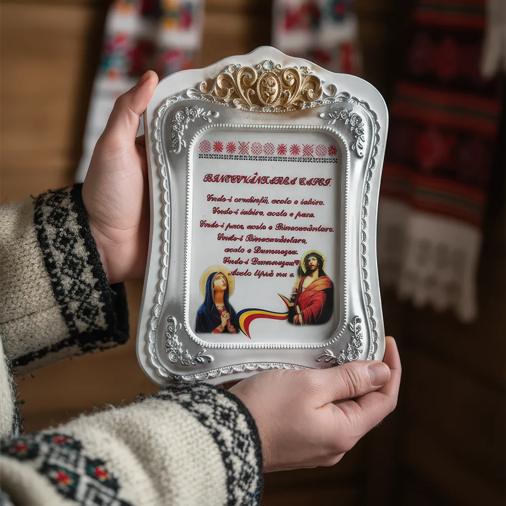 Placă decorativă Binecuvântarea casei – din ipsos, 32 x 22 cm — imaginea 2