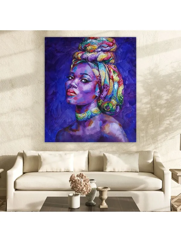 Tablou canvas Taraji – portret de femeie africană — imaginea 2