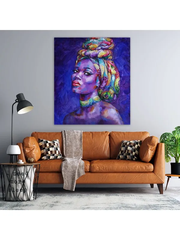 Tablou canvas Taraji – portret de femeie africană — imaginea 3