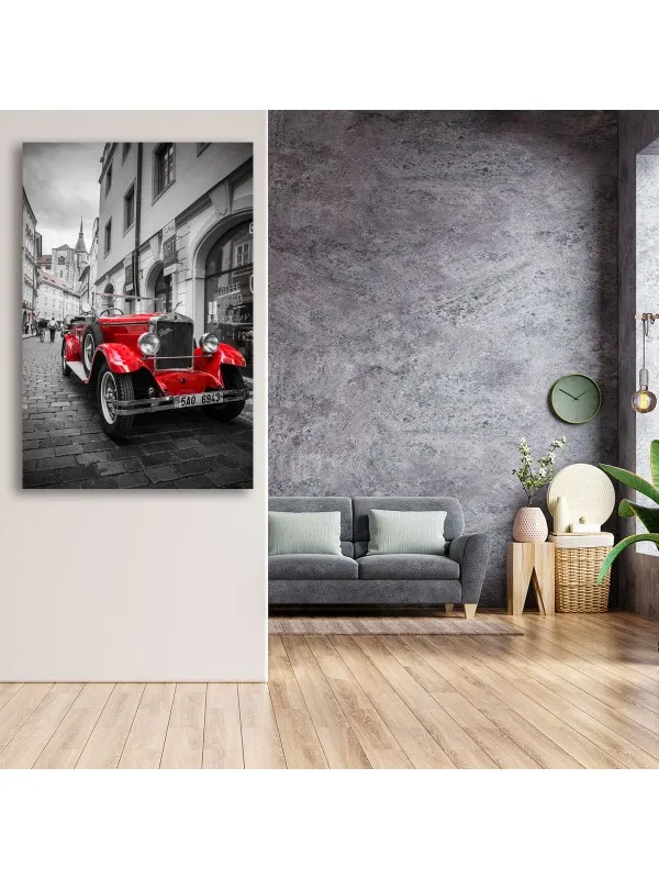 Tablou canvas Mașină de epocă – decor pentru pasionații de automobile — imaginea 3