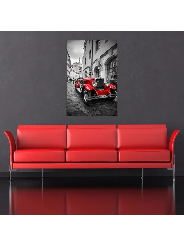 Tablou canvas Mașină de epocă – decor pentru pasionații de automobile — imaginea 4