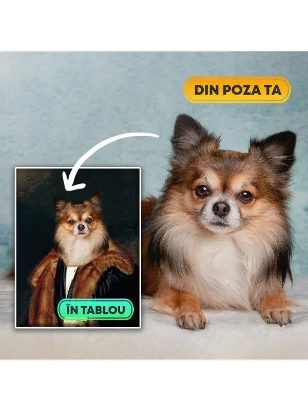 Tablou personalizat cu animalul tău – portret în haină de blană — imaginea 5