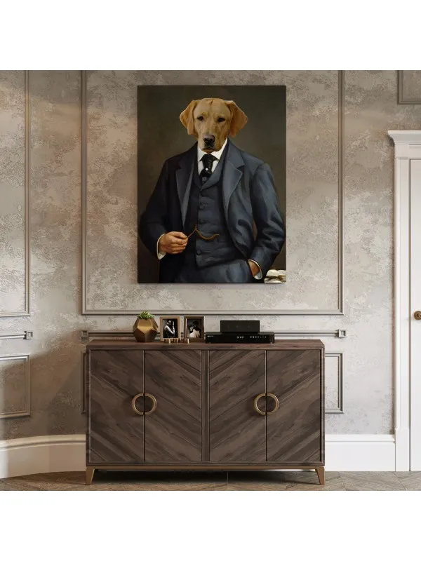 Tablou personalizat cu animalul tău – portret de gentleman — imaginea 3
