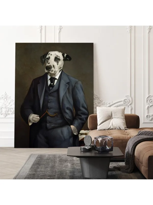 Tablou personalizat cu animalul tău – portret de gentleman — imaginea 4