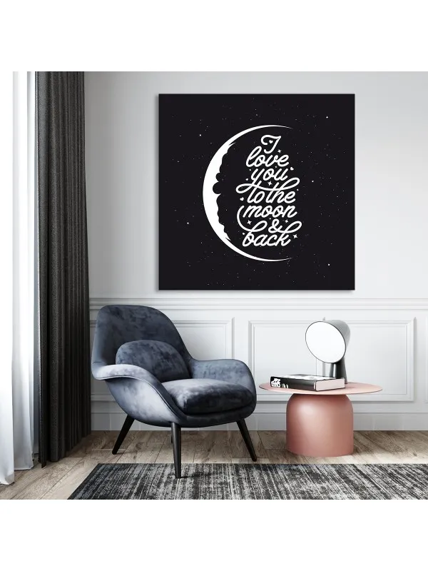 Tablou canvas I love you – mesaj romantic — imaginea 2