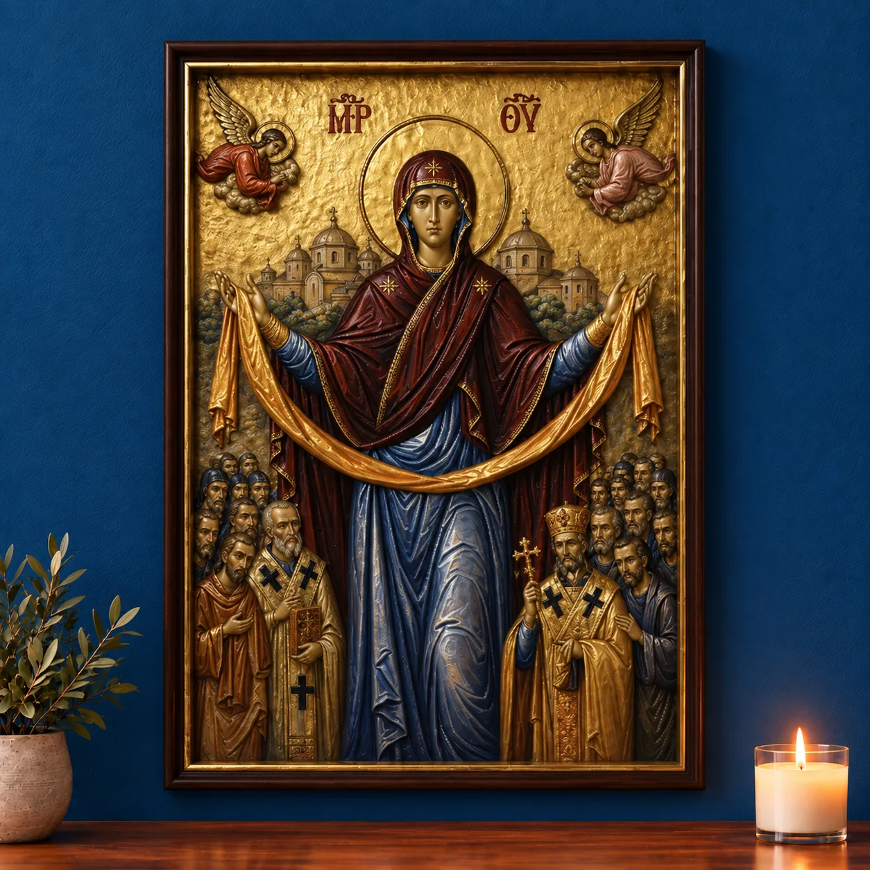 Icoana Acoperământului Maicii Domnului – varianta II