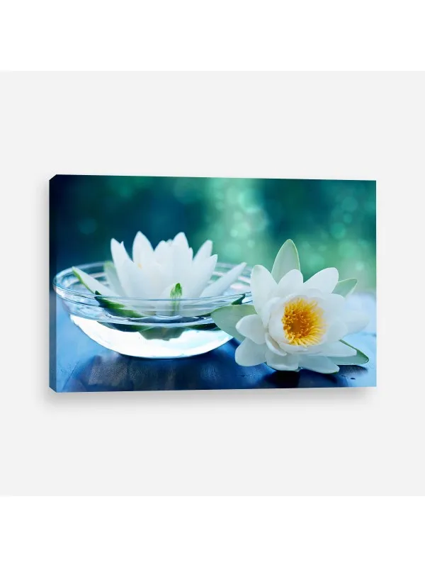Tablou canvas Floare de lotus alb – decor liniștit