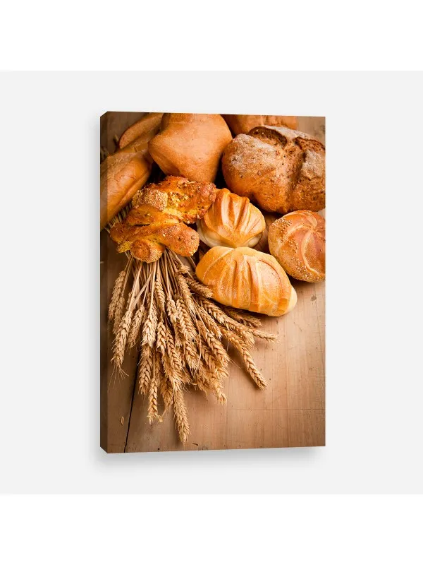 Tablou canvas Spice de grâu și pâine – decor pentru bucătărie