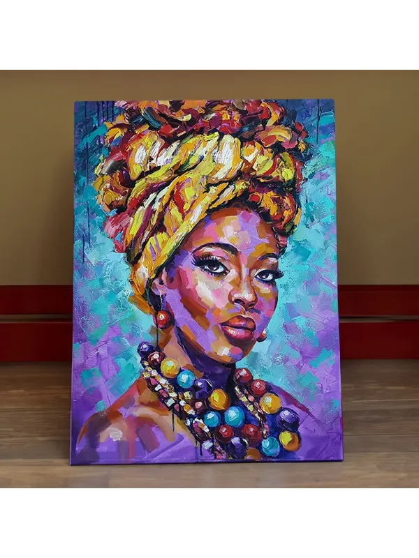 Tablou canvas Kehinde girl – portret de femeie africană