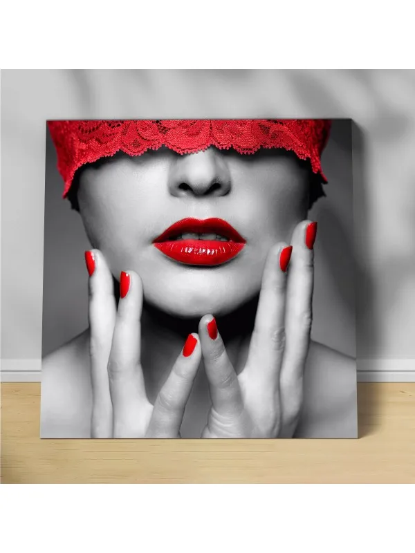 Tablou canvas Hide face – portret de femeie